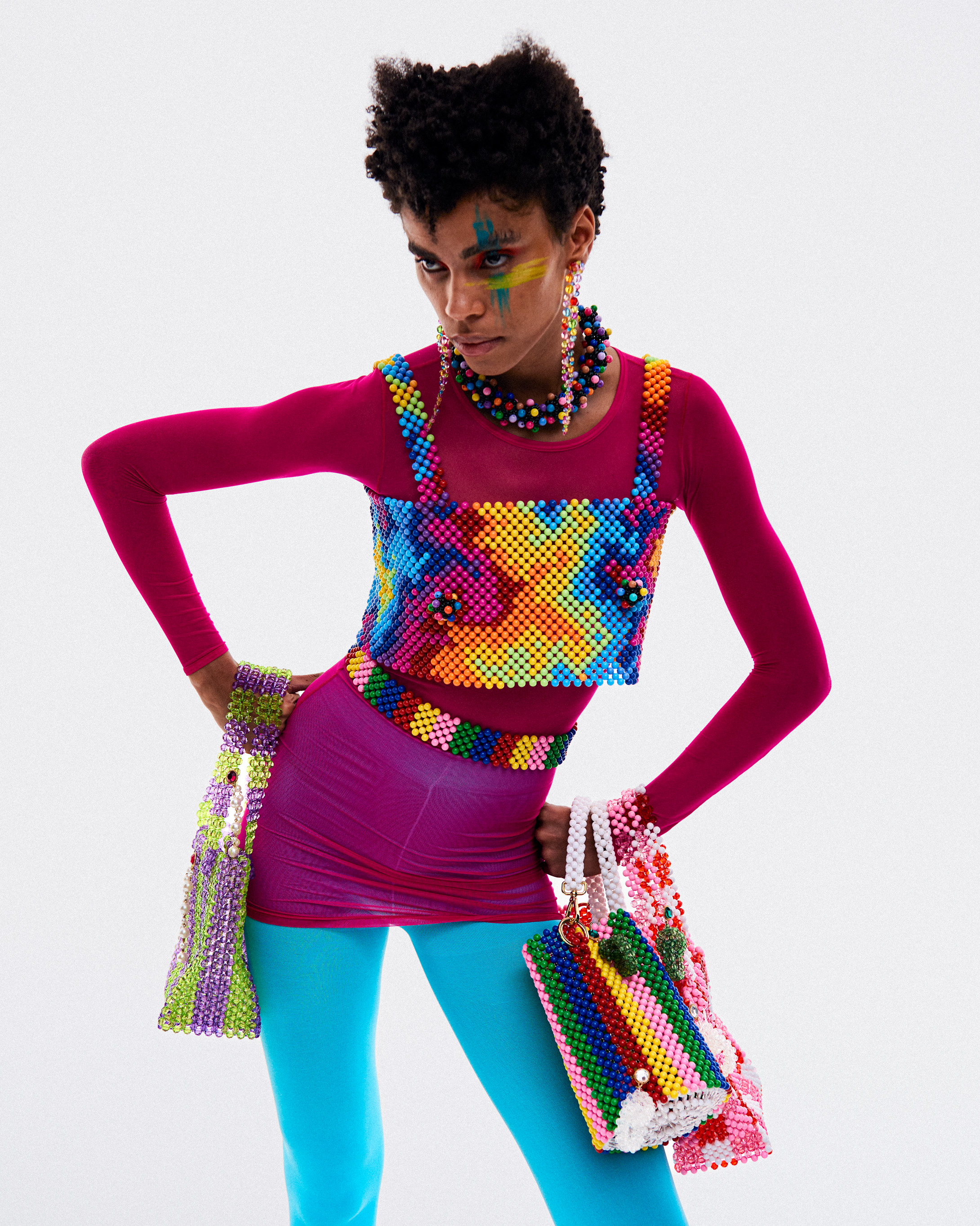 Look autoral apresentado no SPFW